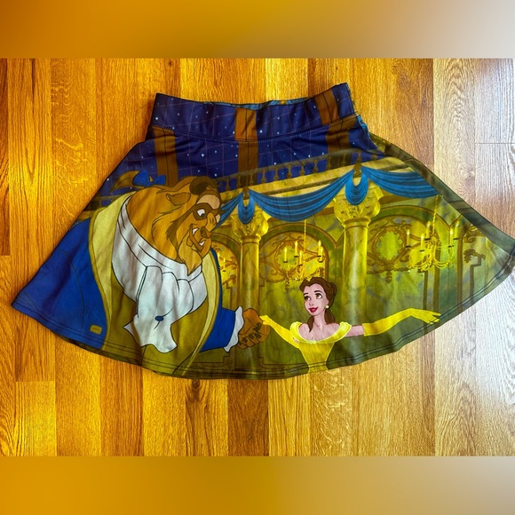 Disney Dresses & Skirts - COPY - Disney Store Belle Beauty and the Beast Skater Skirt size small